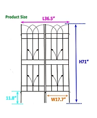 Streamdale Furniture 2 Pack 71" Rustproof Metal Trellises for Climbing Plants