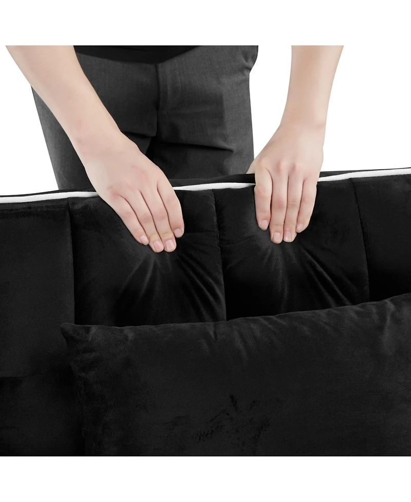 Streamdale Furniture 3-in-1 Convertible Sleeper Chair Bed with Usb Charging and Adjustable Backrest