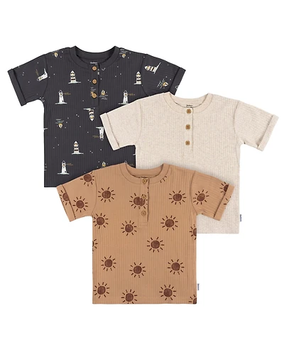 Toddler Boys Short Sleeve T-Shirts, 3 Pack
