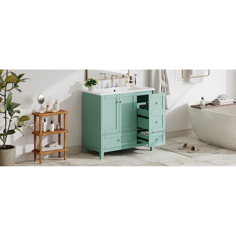 Streamdale Modern Bathroom Vanity with Usb Charging