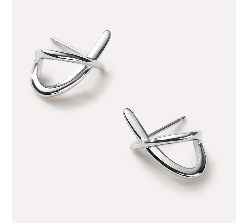 Ana Luisa Silver Stud Earrings - Sloane Silver