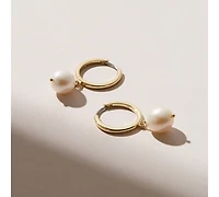 Ana Luisa Pearl Hoops - Medium Frida