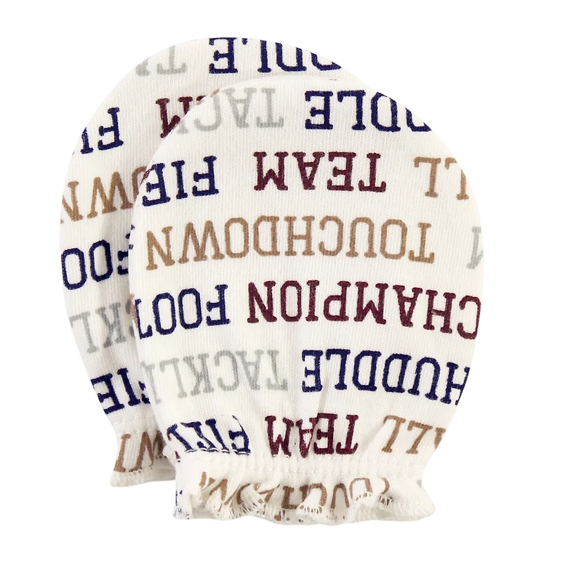 Hudson Baby Boys Soft Cotton Anti-Scratch Mittens