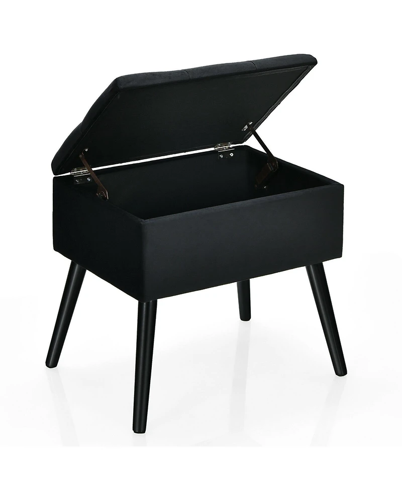 Storage Ottoman with Legs for Living Room and Bedroom Stylish Functional Solution