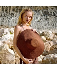 Brunna.co Riri Jute Straw Hat Nude Beige