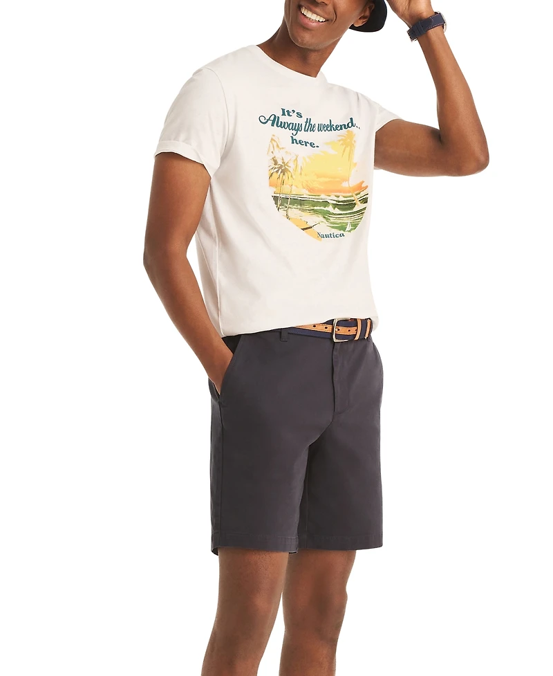 Nautica Men's Always Weekend Short Sleeve Crewneck Graphic T-Shirt