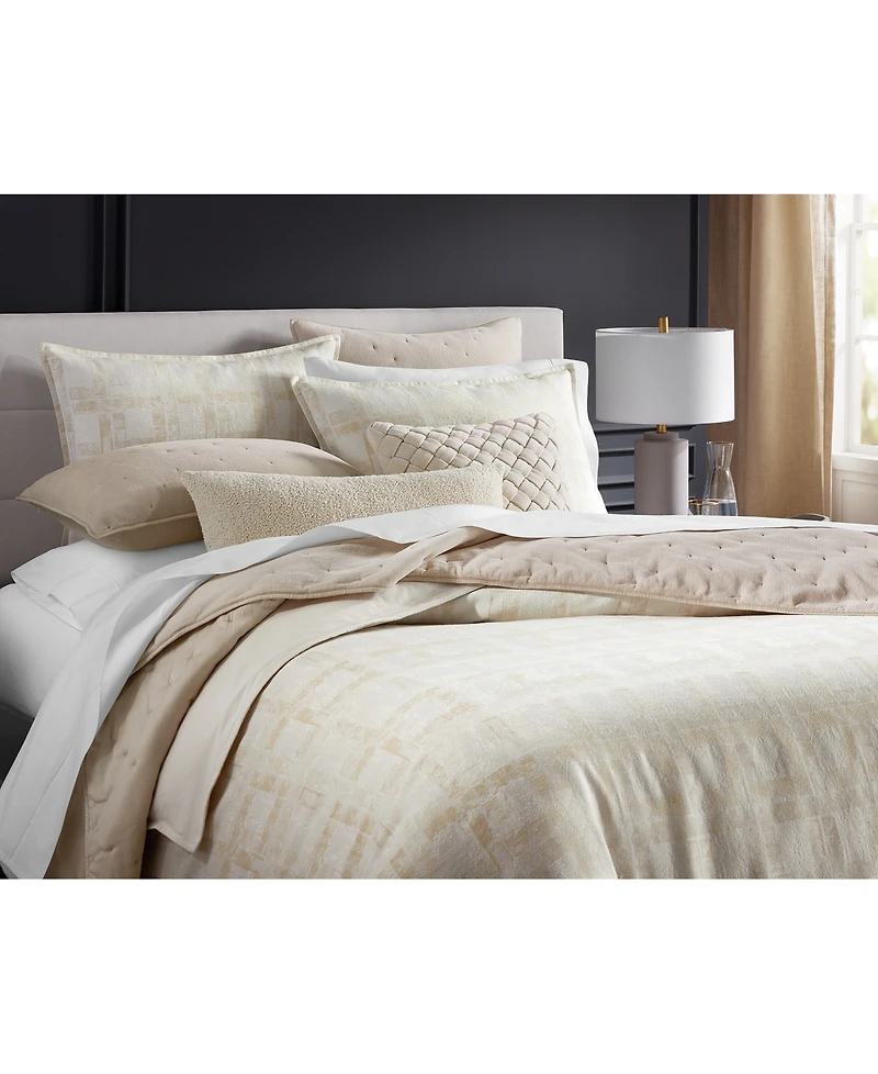 Closeout! Hotel Collection Stucco Plaid 3-Pc. Duvet Cover Set, Full/Queen, Exclusively at Macy's