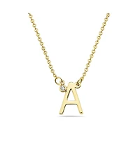 GiGiGirl Stylish 14K Gold Plated Cubic Zirconia Initial Necklace.