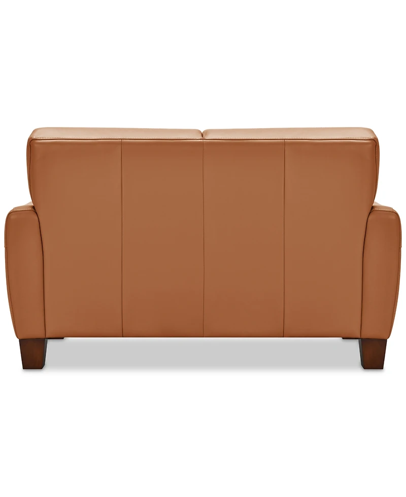 Galligher 59" Leather Loveseat, Created for Macy's