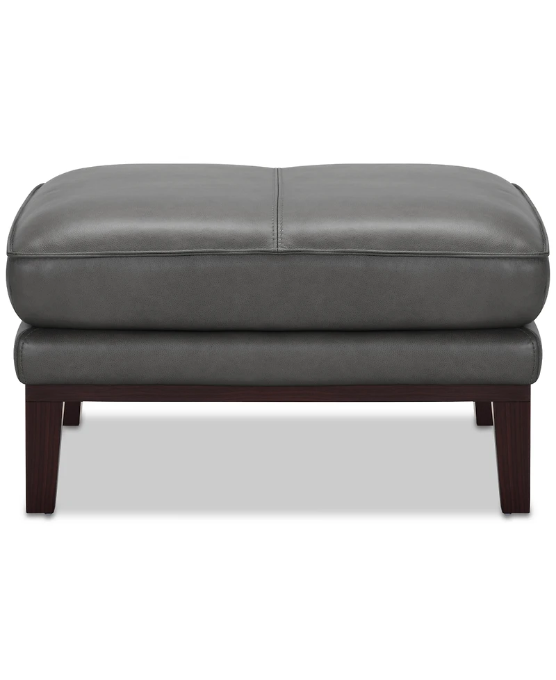 Kettner 32" Leather Ottoman, Created for Macy's