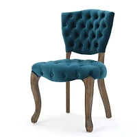 Streamdale Kd Button-Tufted Dining Chair With Scrolled Legs