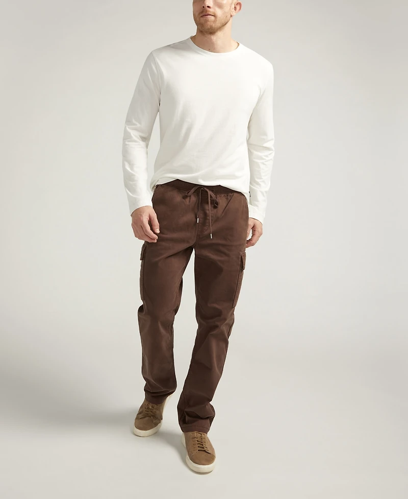 Silver Jeans Co. Men's Essential Twill Pull-On Cargo Pants