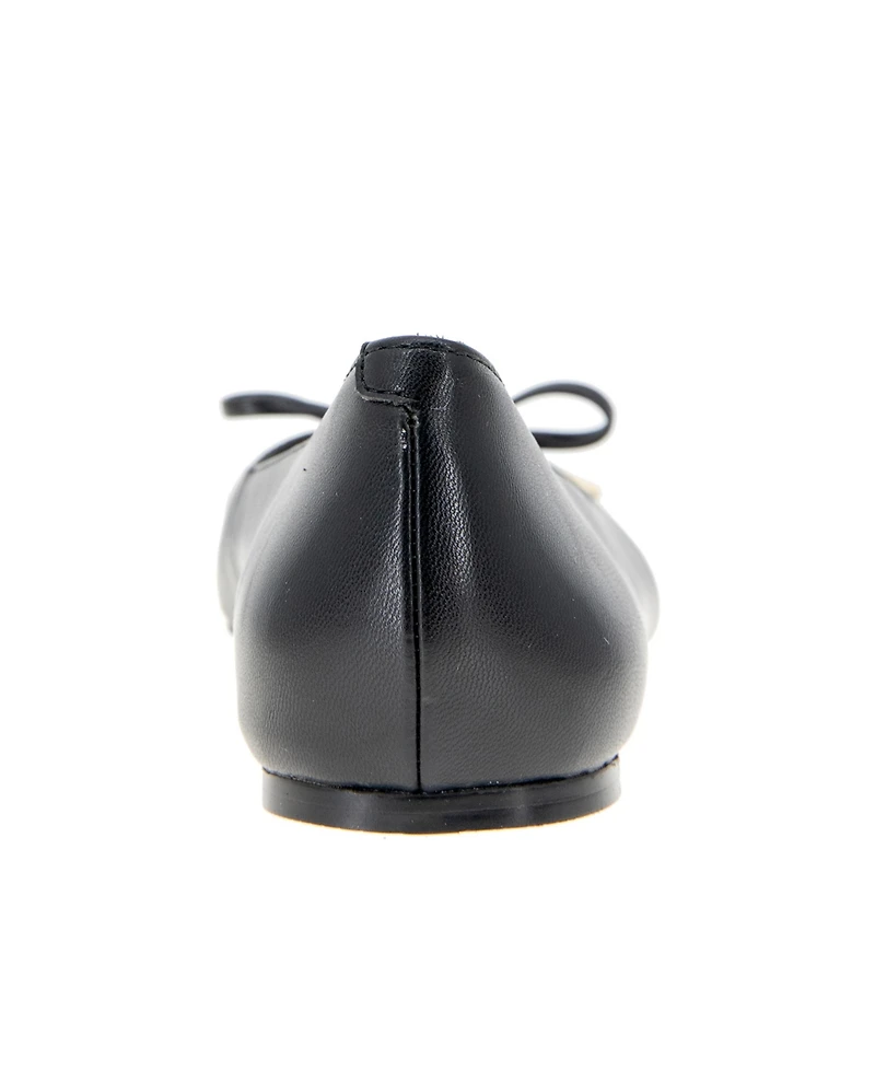 BCBGeneration Women's Hartly Square Toe Bow Ballet Flats