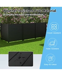 2 Pack 48 Inches L x 49 H Air Conditioner Fences with Sturdy Metal Ground Stakes
