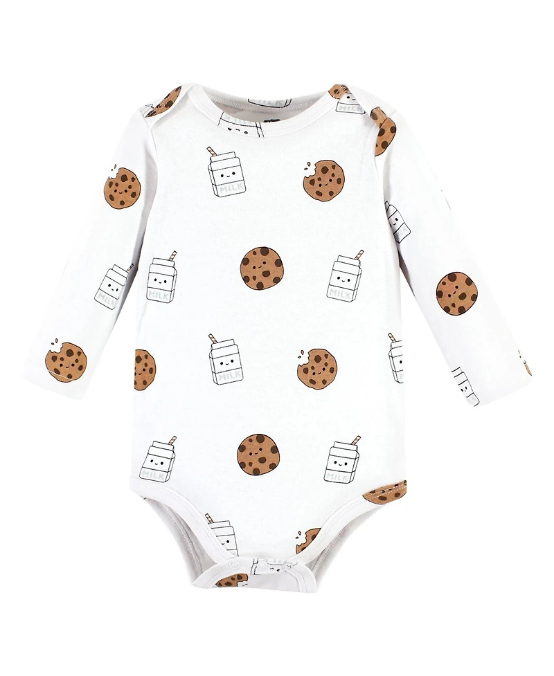 Hudson Baby Unisex Essential Long-Sleeve Cotton Bodysuit Triple Set