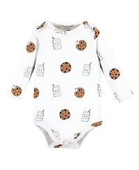 Hudson Baby Unisex Essential Long-Sleeve Cotton Bodysuit Triple Set