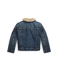 Polo Ralph Lauren Toddler and Little Boys Teddy Fleece–Lined Denim Trucker Jacket