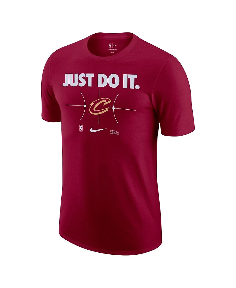 Nike Men's Wine Cleveland Cavaliers Just Do It T-Shirt