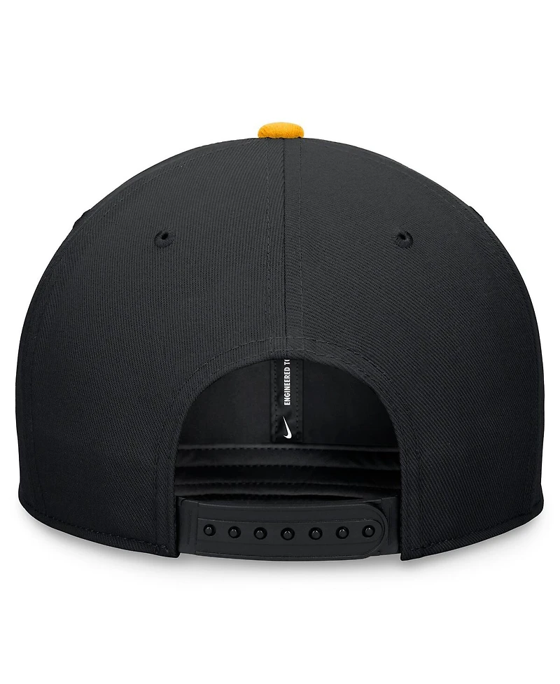 Nike Men's Black/Gold Pittsburgh Pirates Evergreen Two-Tone Snapback Hat