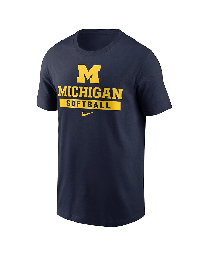 Nike Men's Navy Michigan Wolverines Softball T-Shirt