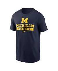 Nike Men's Navy Michigan Wolverines Softball T-Shirt