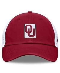 Jordan Men's Crimson/White Oklahoma Sooners Primetime Club Trucker Adjustable Hat