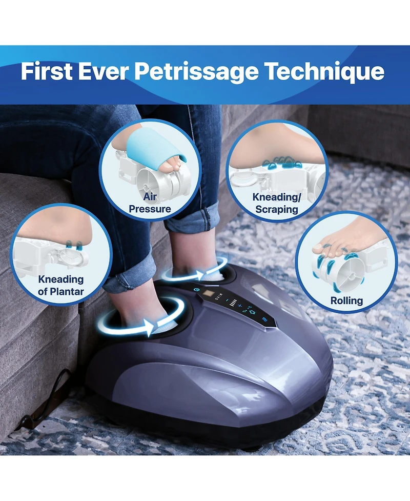 Miko Shiatsu Foot Massager Machine with Kneading and Switchable Heat
