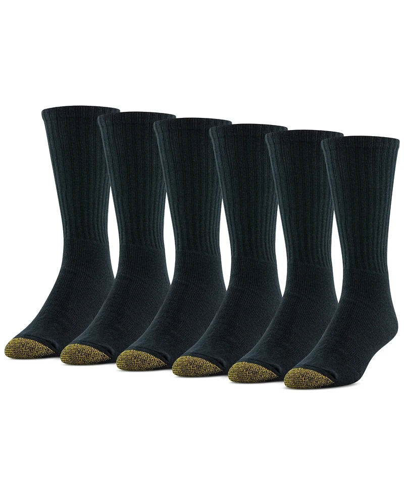 Gold Toe Men's 6-Pack Casual Harrington Socks