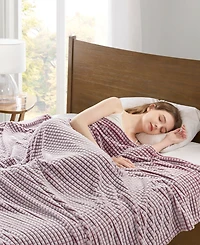 Madison Park Carved Plush Blanket