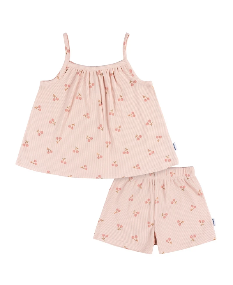 Gerber Baby Girls Shirt and Shorts Set, 2 Piece