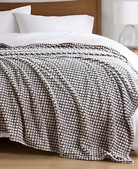 Madison Park Carved Plush Blanket, Twin