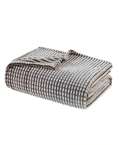 Madison Park Carved Plush Blanket