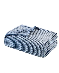 Madison Park Carved Plush Blanket, Full/Queen