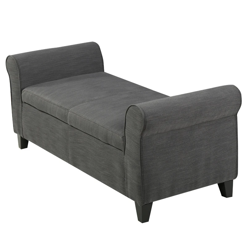 Streamdale Upholstered Storage Bench With Rolled Arms