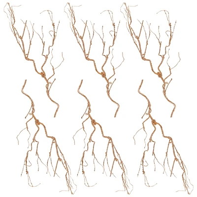 Slickblue Set of 6 Glitter Branches for Festive Decoration