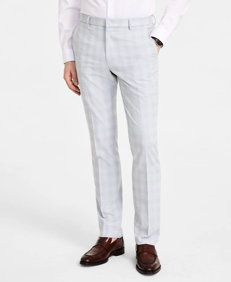 Tommy Hilfiger Mens Modern Fit Light Grey Dress Pant