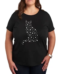 Hybrid Apparel Celestial Cat Plus Graphic Tee