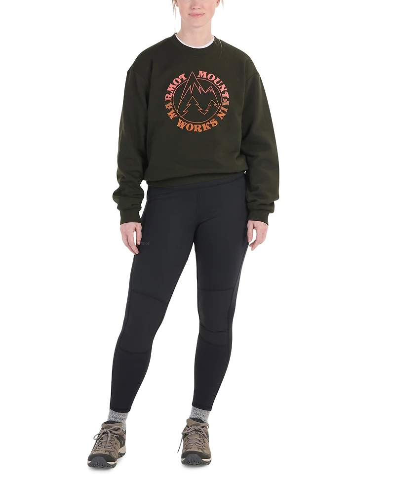 Marmot Women's Retro Mountain Boxy Crewneck Sweatshirt