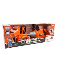 World Tech Toys Big Boy's Workshop Electric Toy String Trimmer Playset