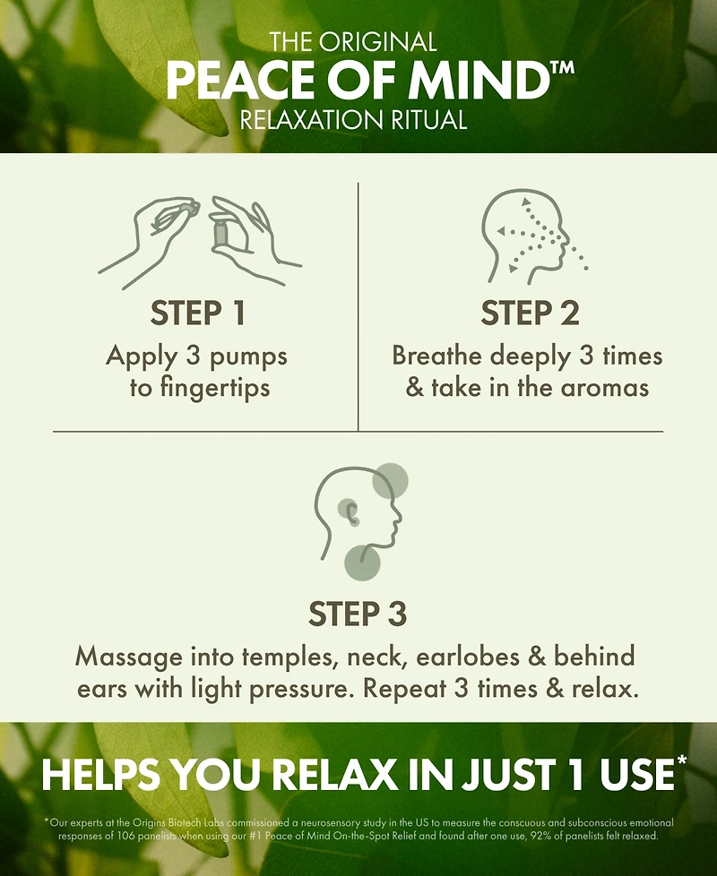 Origins Peace of Mind On-The-Spot Sensory Relief, 0.5 oz.