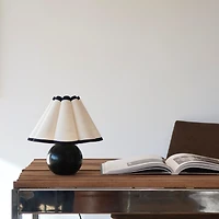 Blair Modern Led Classic Table Lamp with Black Marble Base (10"), Bulb Included