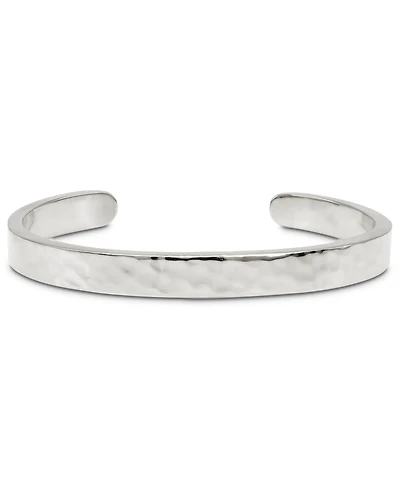Devata Bali Hammer Cuff Bracelet in Sterling Silver, Small