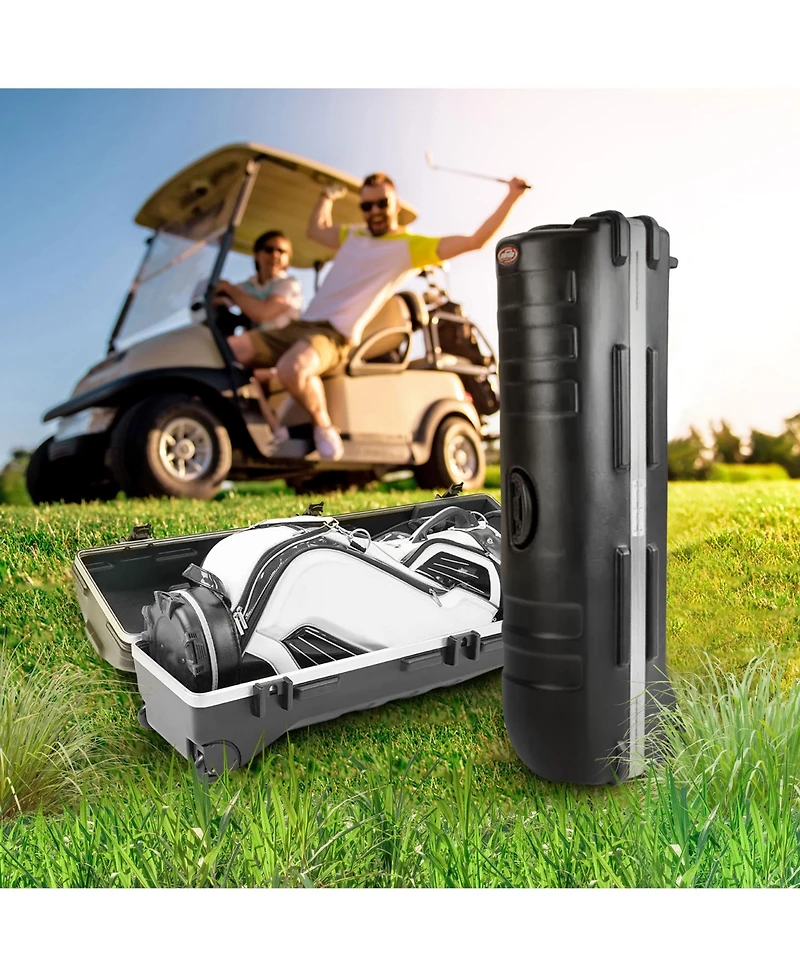 Skb Cases Ata Staff Pro Xl Hard Plastic Storage Wheeled Cart Golf Travel Case