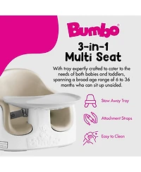 Bumbo Baby Toddler Adjustable 3-in-1 Booster Seat/High Chair and Tray, Taupe