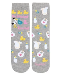 So Storked & Excited Greeting Card Crew Socks