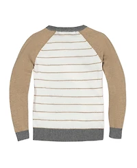 Hope & Henry Boys Organic Long Sleeve Raglan Sweater