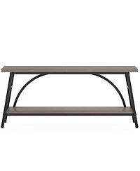 Tribesigns Extra Long Sofa Tables, 70.8”Console Table for Entryway, Wood Console Table 2 Tier Tv Stand, Behind Couch Table for Living Room