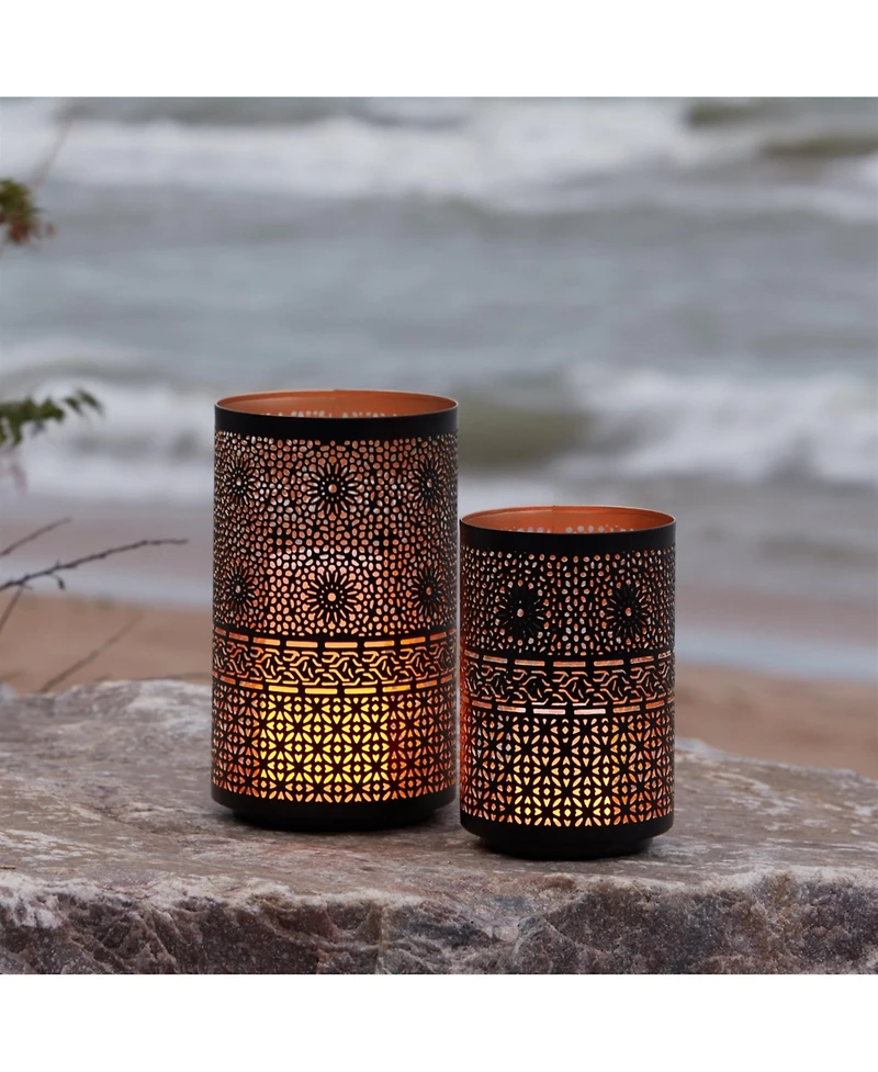 Stylish Candle Holder Pair – Elegant Set of 2 for Ambience in Bedroom, Entryway, or Events