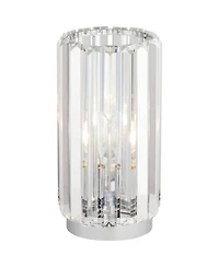 360 Lighting Caledan Modern Accent Table Lamp 10 1/2" High Clear Crystal Rods for Bedroom Bedside Nightstand Office Kids Family House Home