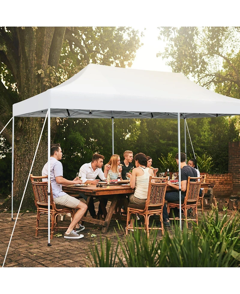 Givimo 10 x 20 Feet Outdoor Pop-Up Patio Folding Canopy Tent